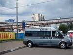 Бесплатный автобус Genser в пункт аренды автомобилей АрендаАвто-рбт на ул.Добролюбова